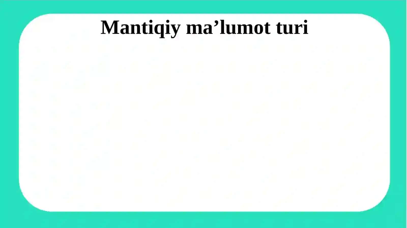 Ikki va ko‘p o‘lchovli massivlar 3
