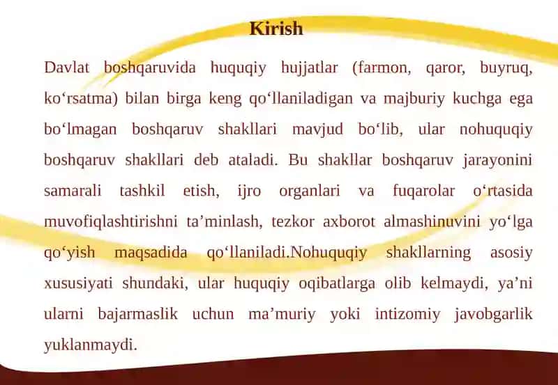BOSHQARUVNING NOHUQUQIY SHAKILLARI TUSHUNCHASI 3