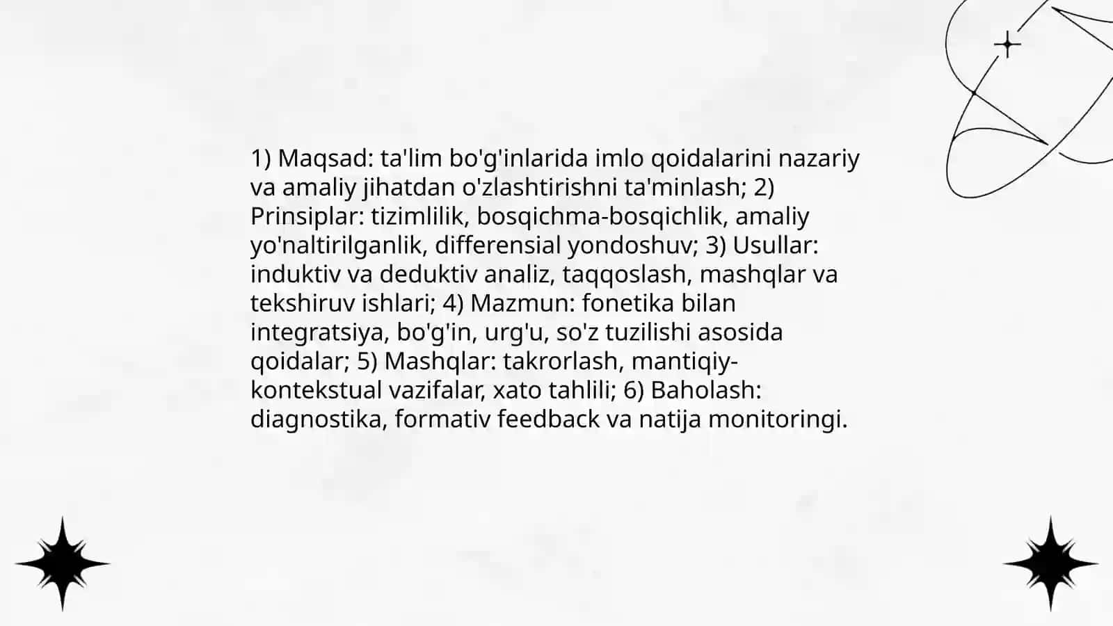 Ta'lim bo'g'inlarida imlo qoidalarining metodik asoslari 3