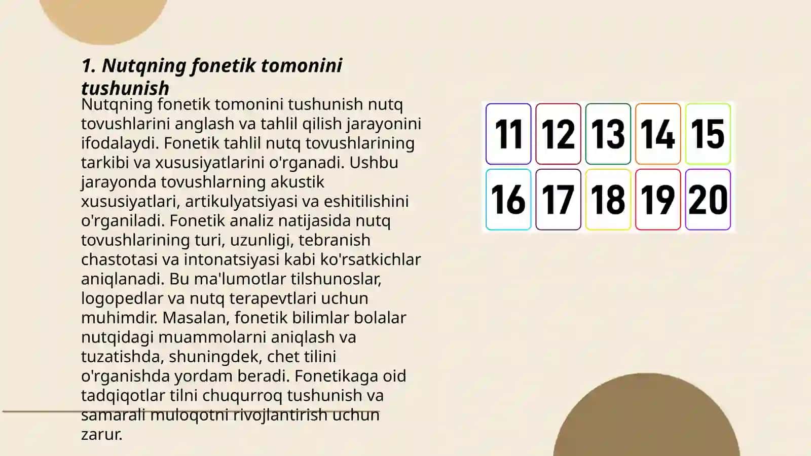 Nutqning fonetik tomonini shakllanish xususiyatlari 3