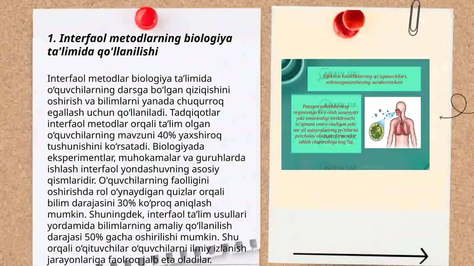 Biologiyani òqitishda interfaol metodlardan foydalanishning òziga xos xususiyatlari 3