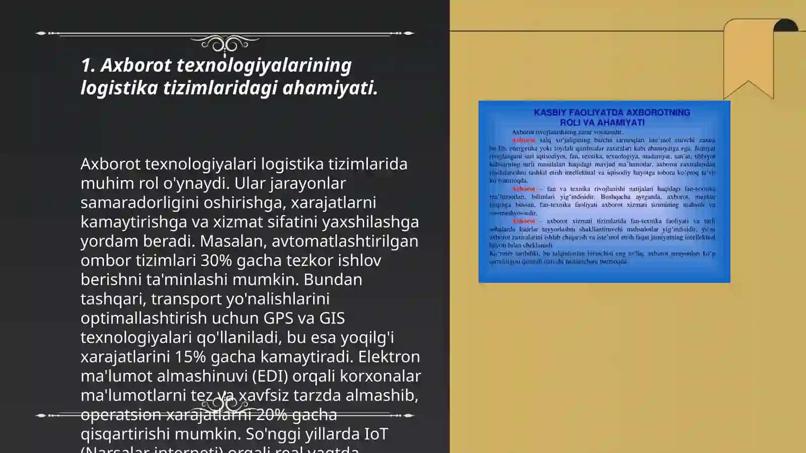 Axborot komunikatsiya texnologiyalarining logistik tizimlardagi roli 3