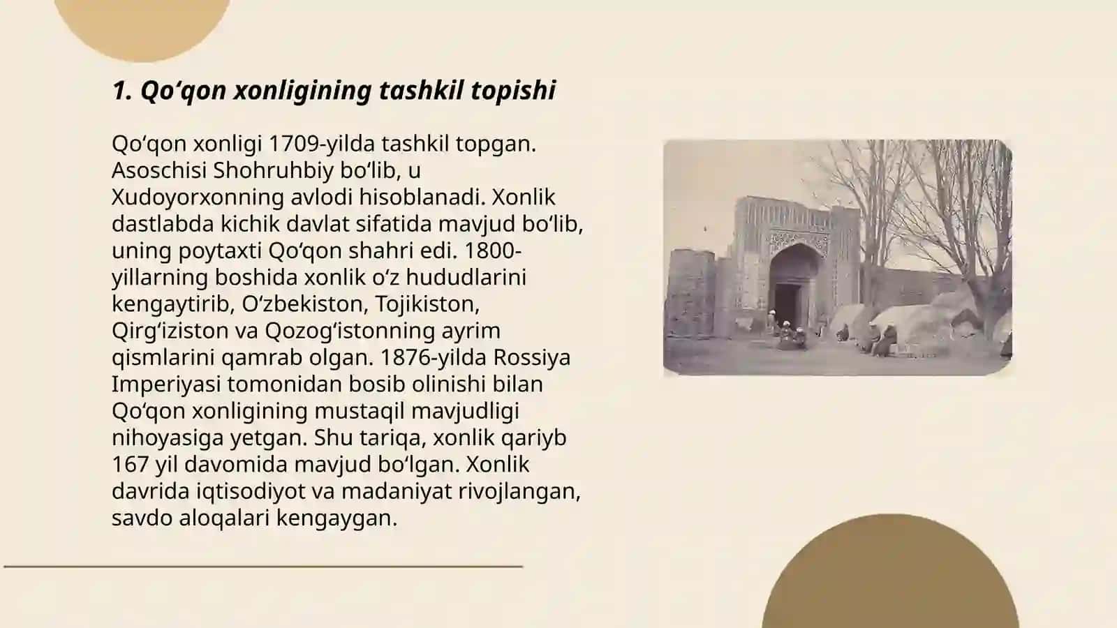 Qoʻqon xonligi haqida malumot 3