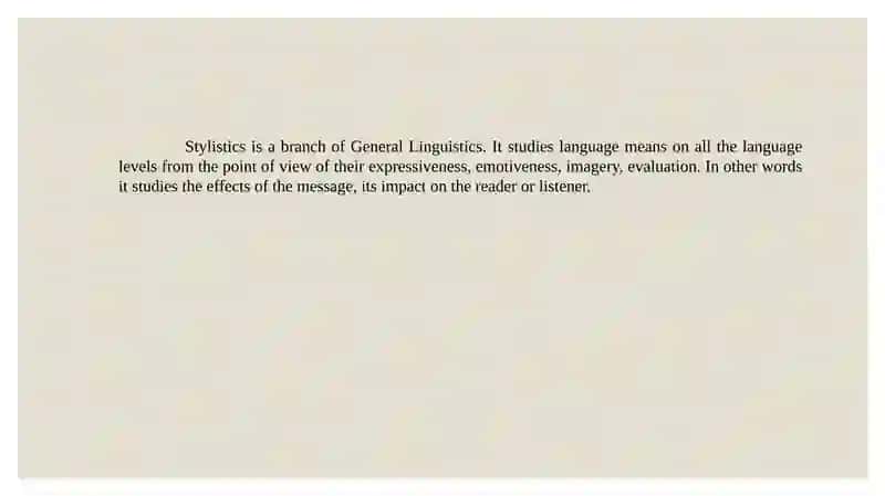 Lexical stylistics 3