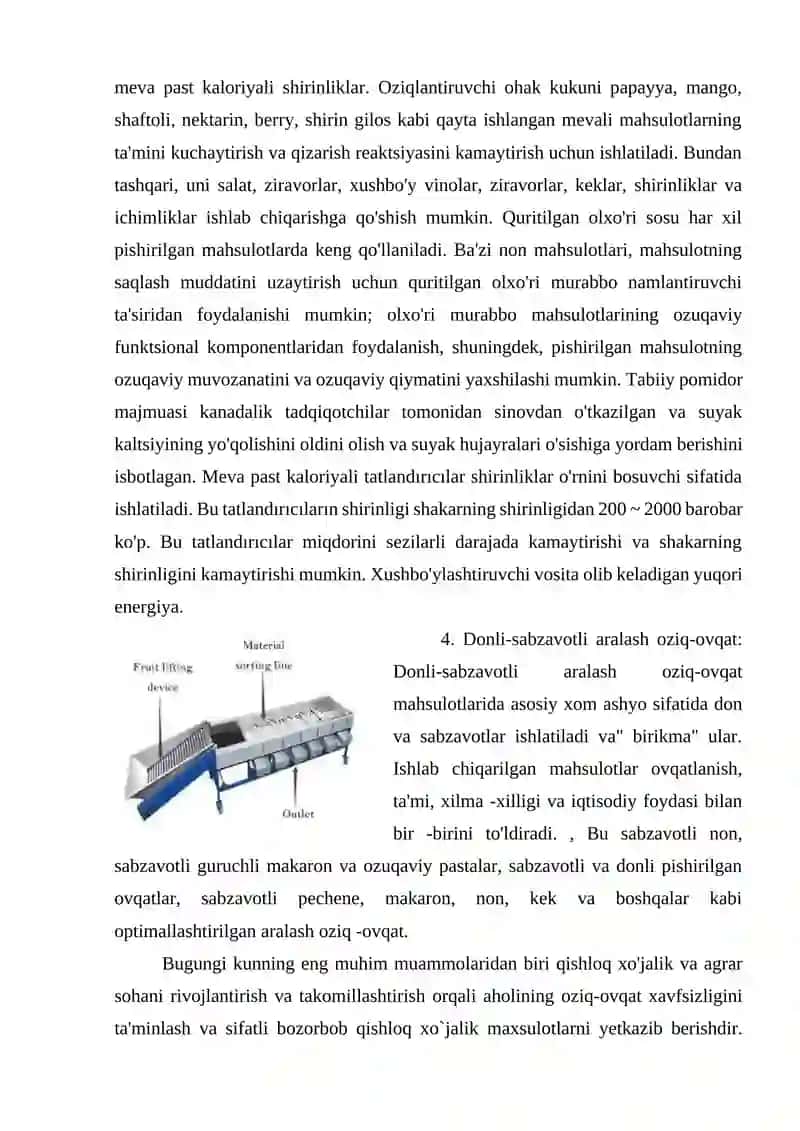 Meva va sabzavot mahsulotlarini kesuvchi jihozlar turlari va ularning ishlash prinsi 3
