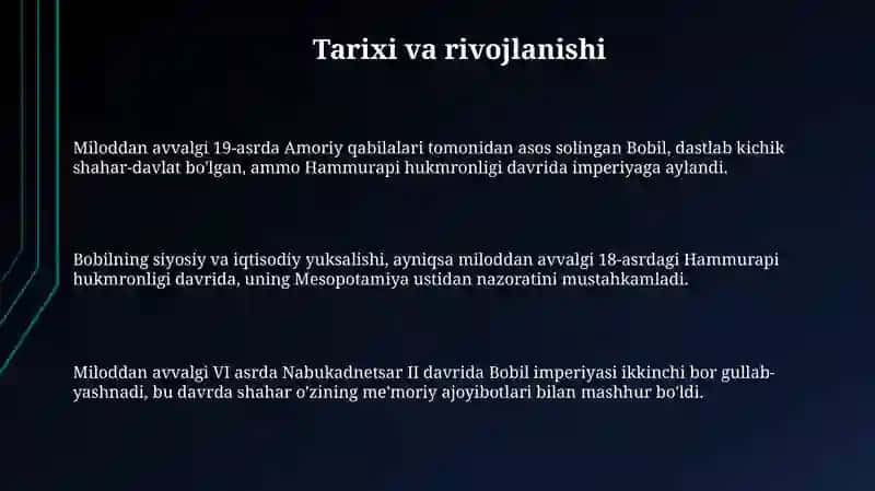 Bobil tarixi va rivojlanishi 3