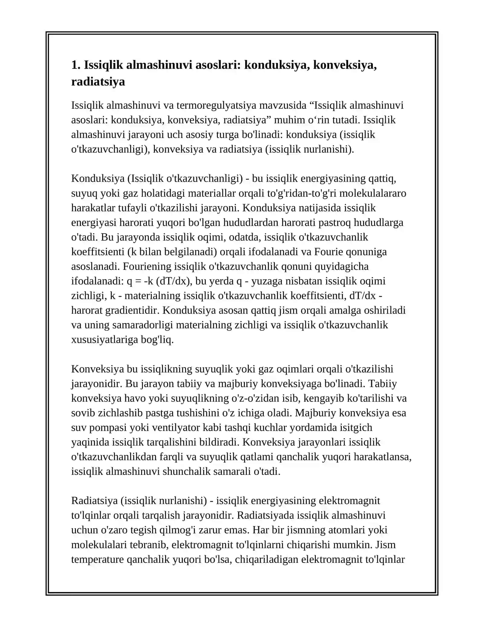 ISSIQLIK ALMASHINUVI VA TERMOREGULATSIYA 3