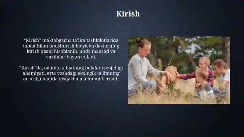 Tabiat bilan tanishtirish bo'yicha davlat talablari 3