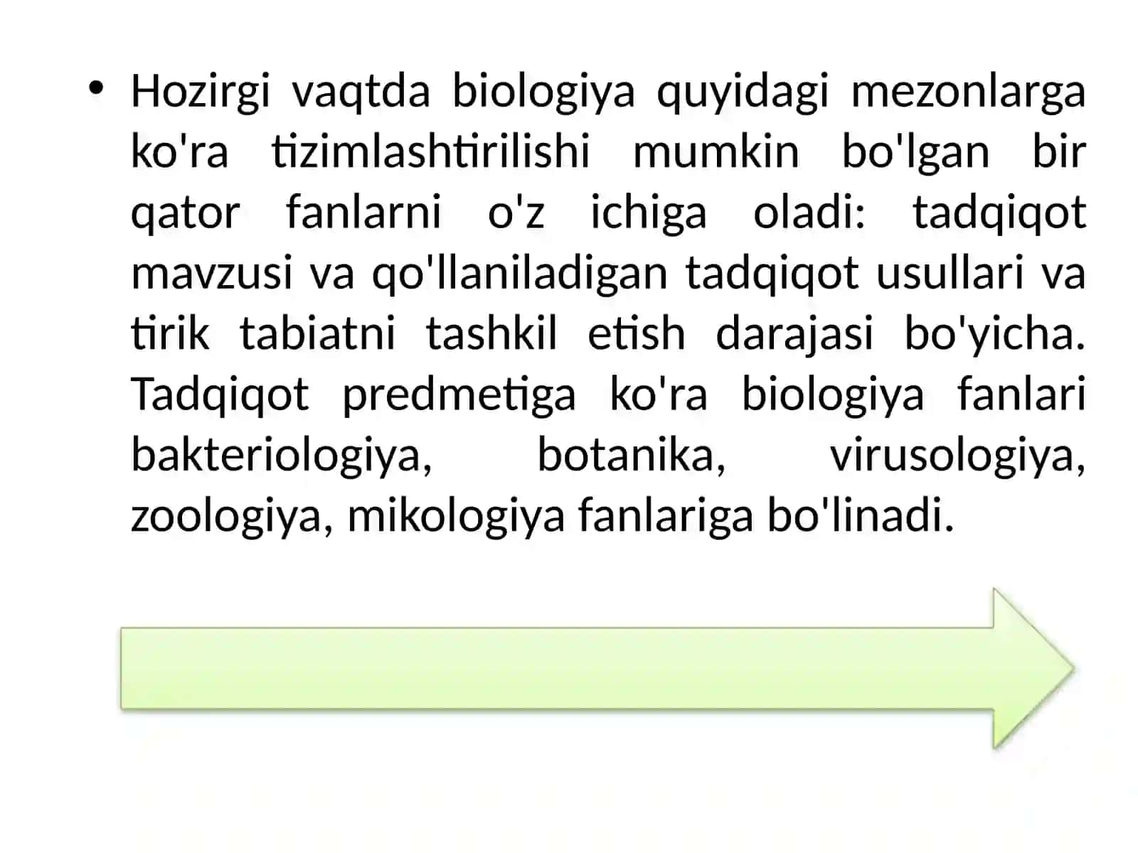 Biologiya fanining bo’limlari 3
