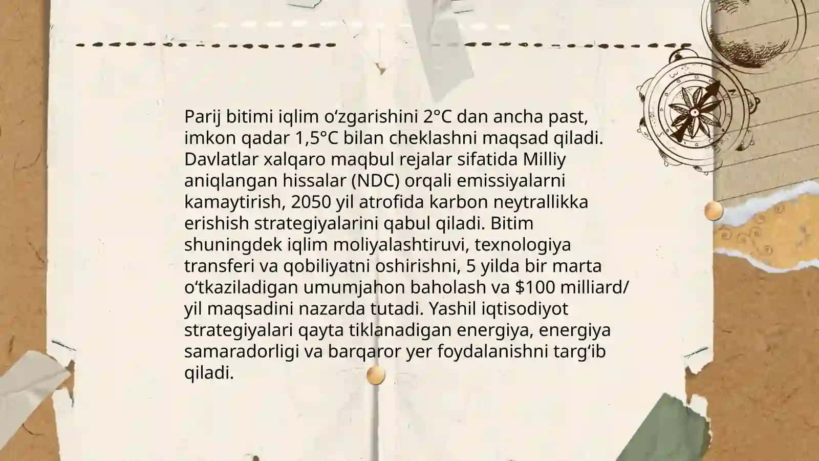 Parij bitimi va yashil iqtisodiyot strategiyalari 3