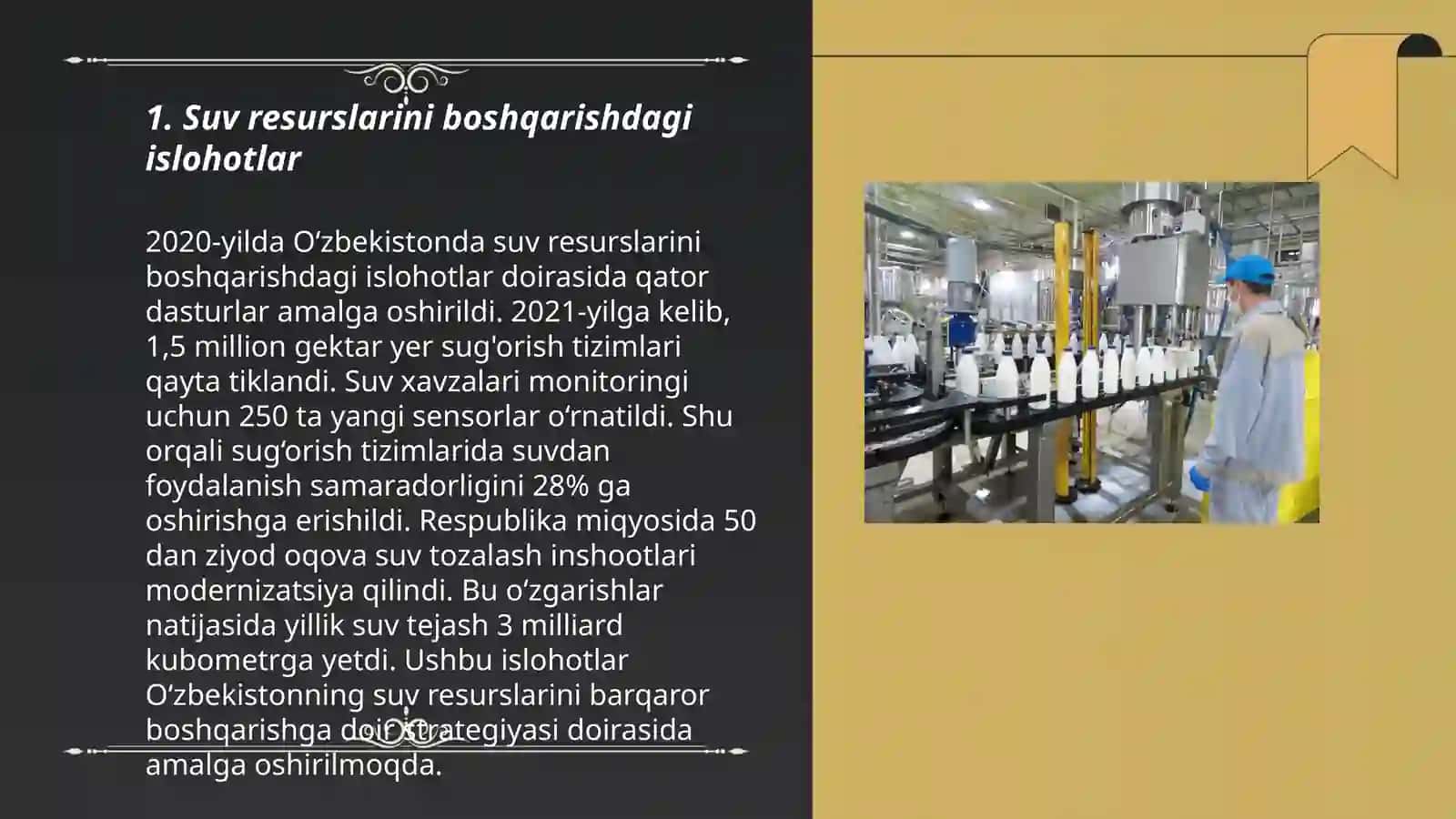 Mustaqillik yillarida qishloq xojaligi va sanoat sohasidagi ozgarishlar 3
