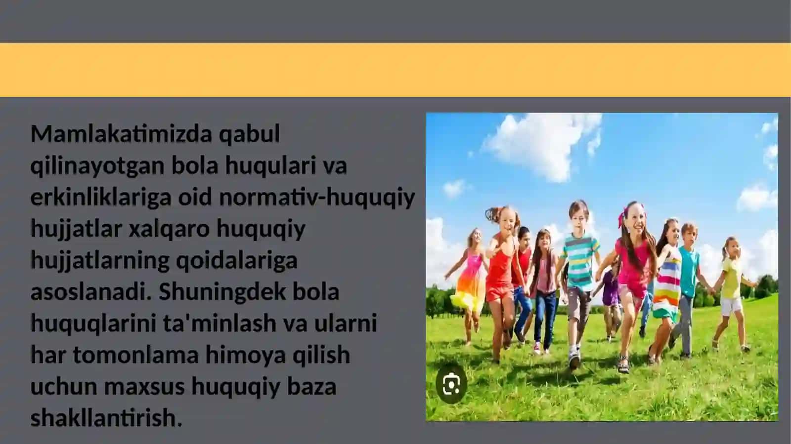 Fuqarolarning o‘zini o‘zi boshqarish organlari va nodavlat notijorat tashkilotlarining bolalar huquqlarini ta’minlashdagi ishtiroki. 3