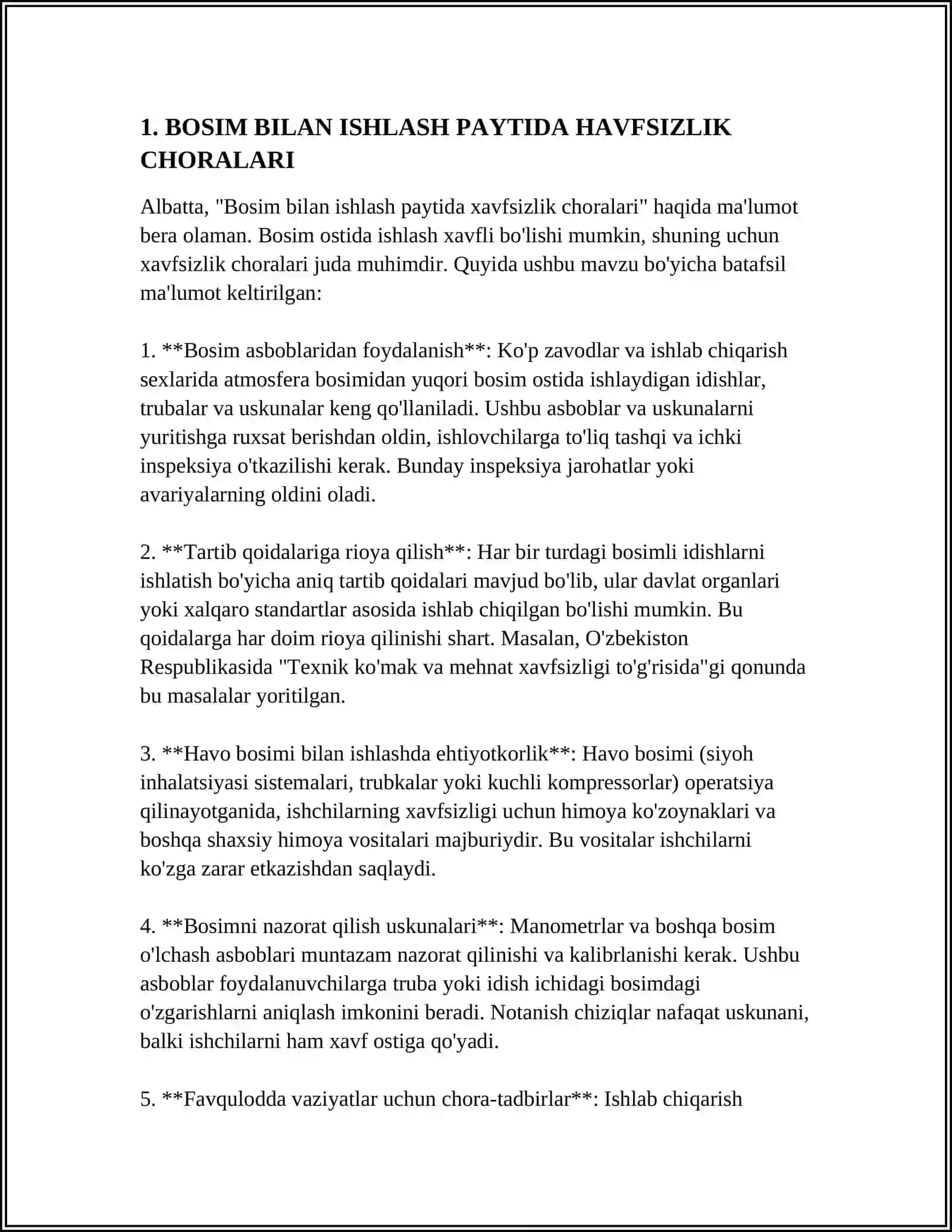 BOSIM BILAN ISHLASHDAN OLDIN QIZDIRISH 3
