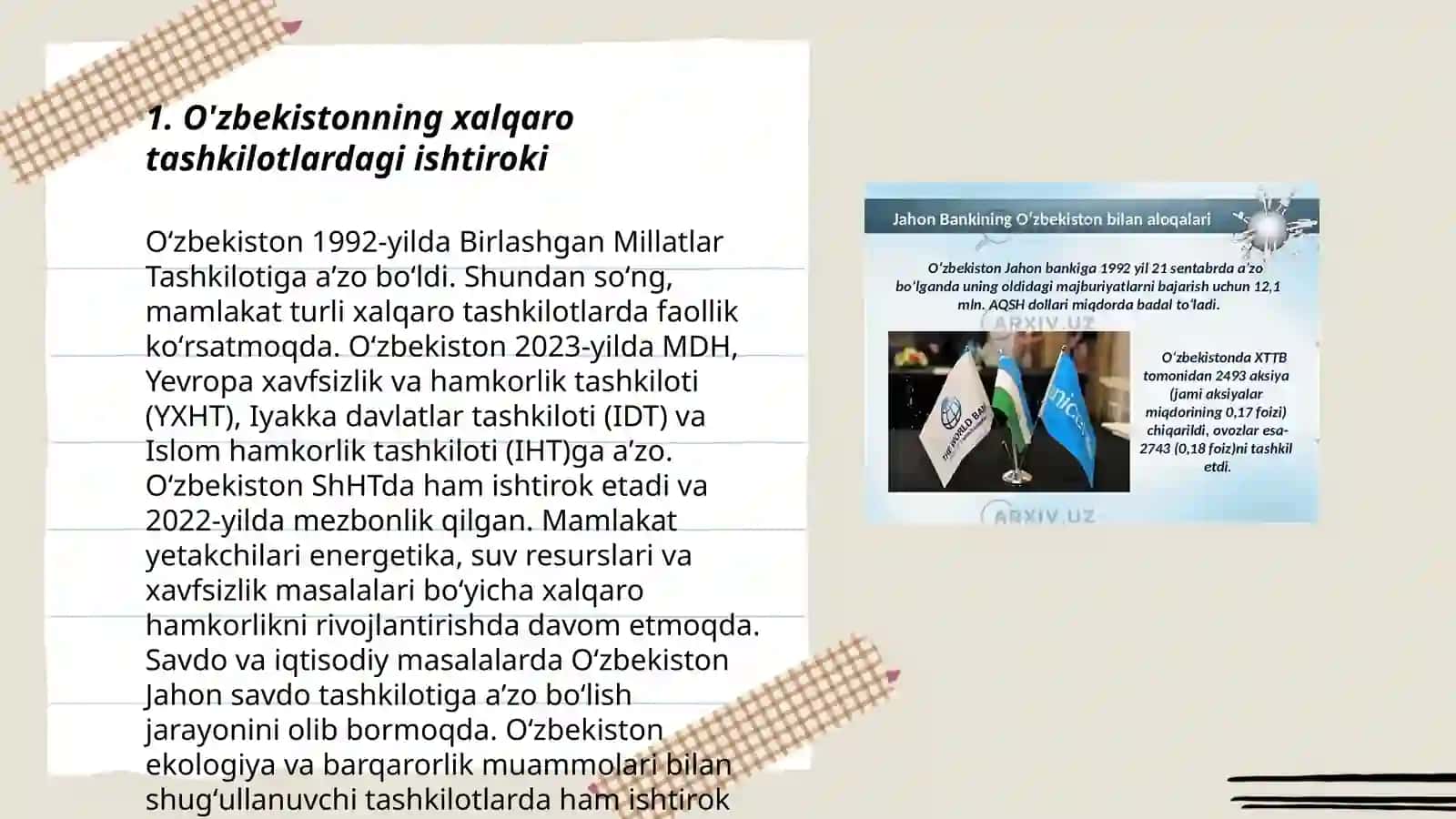 O'zbekiston va Jahon Hamjamiyati 3