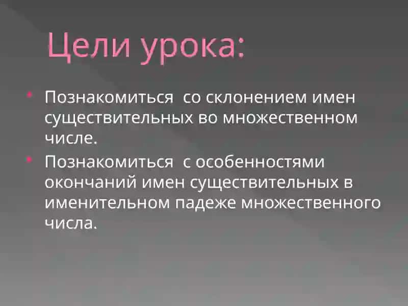 Склонение имен существительных 3