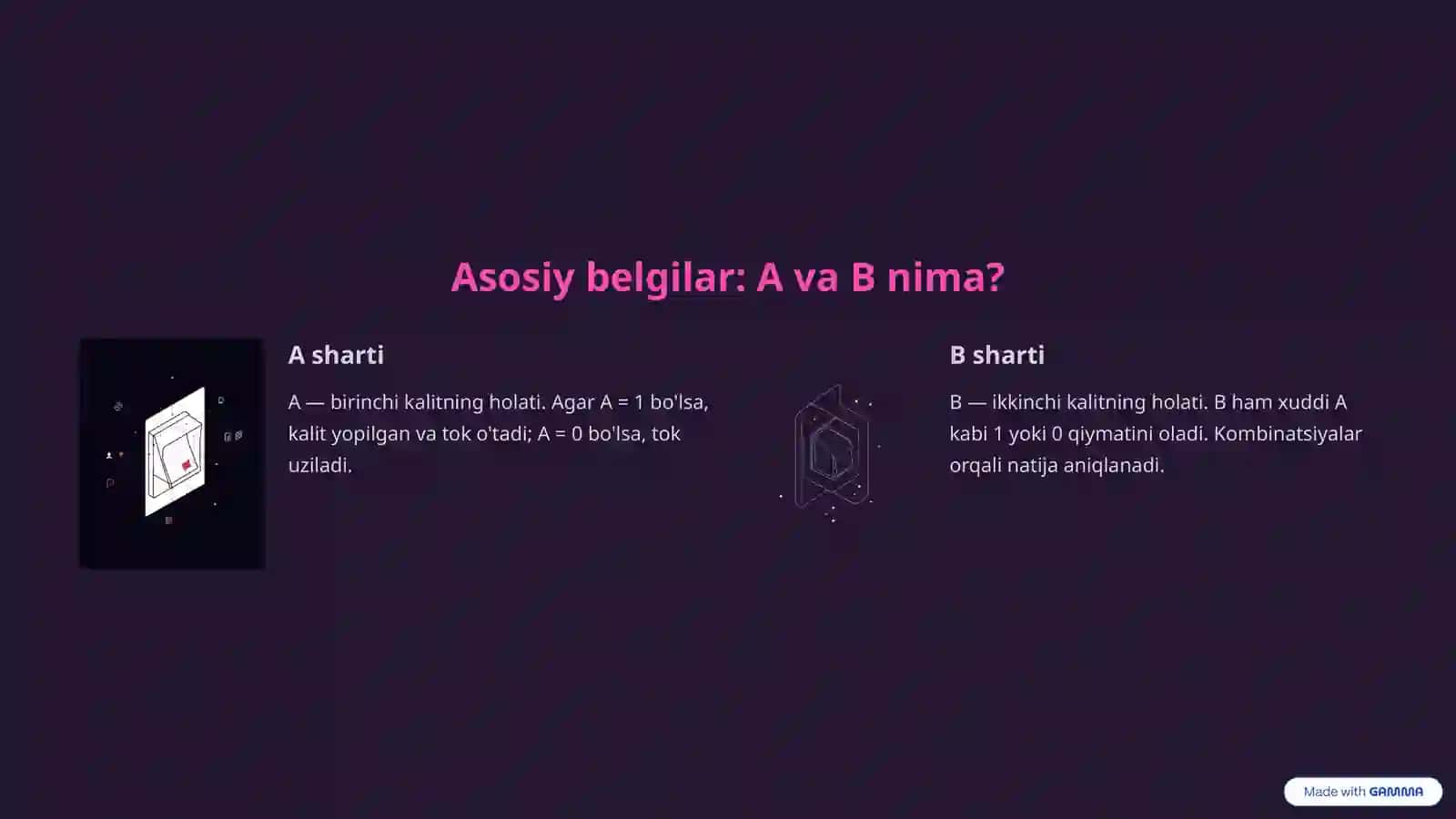 Mantiqiy amallar bilan tanishuv 3