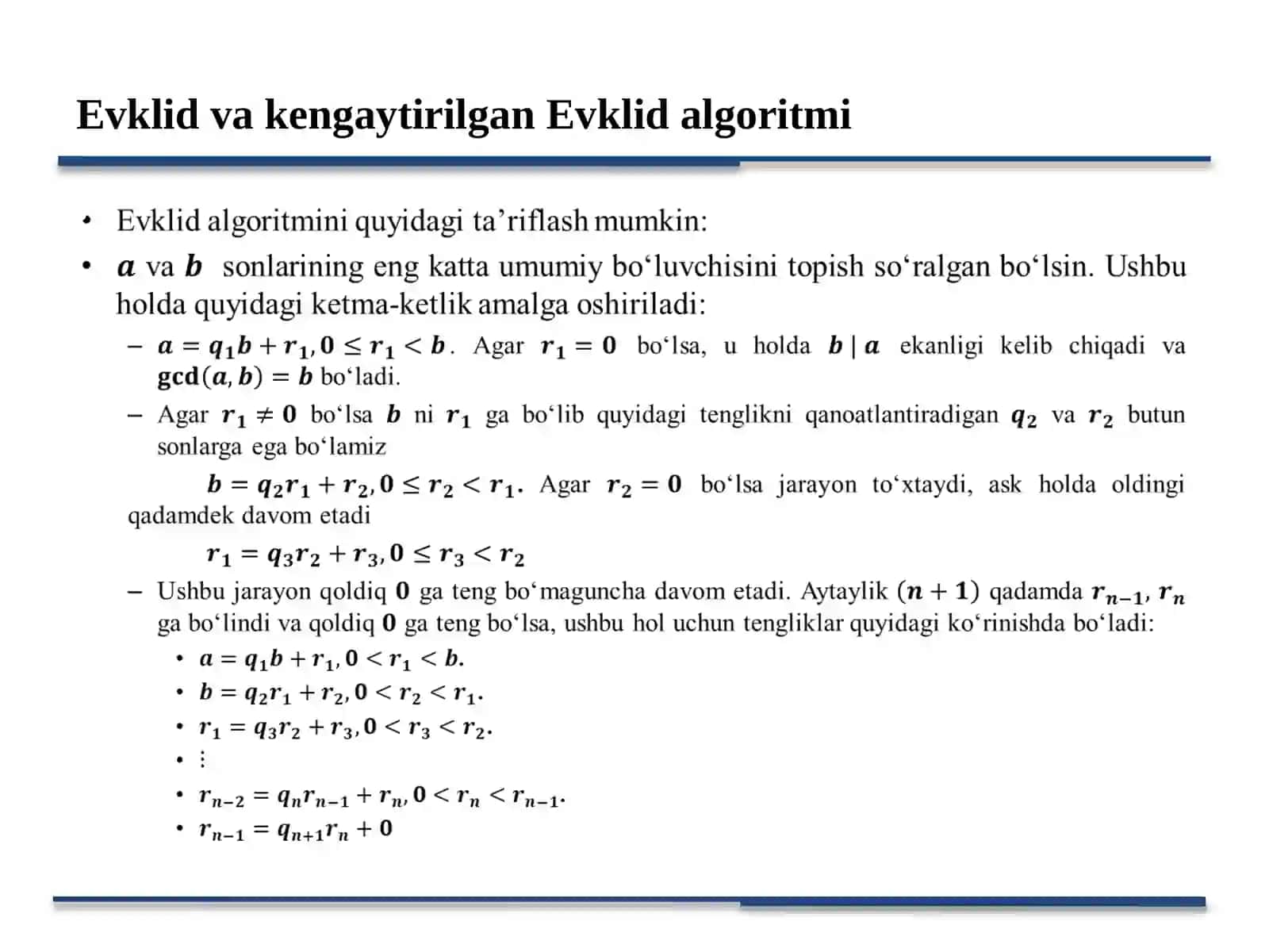Modulyar arifmetika 3