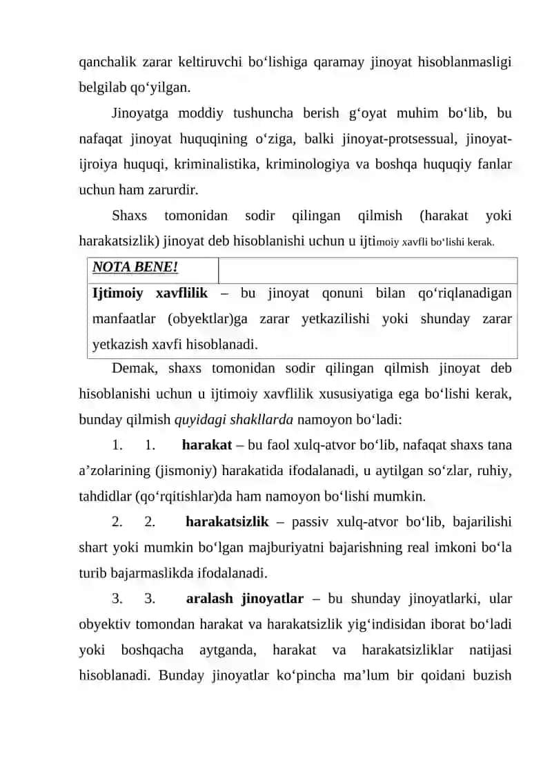 Jinoyat Xuquqida Jazo Tushunchasi va Tizimi 3