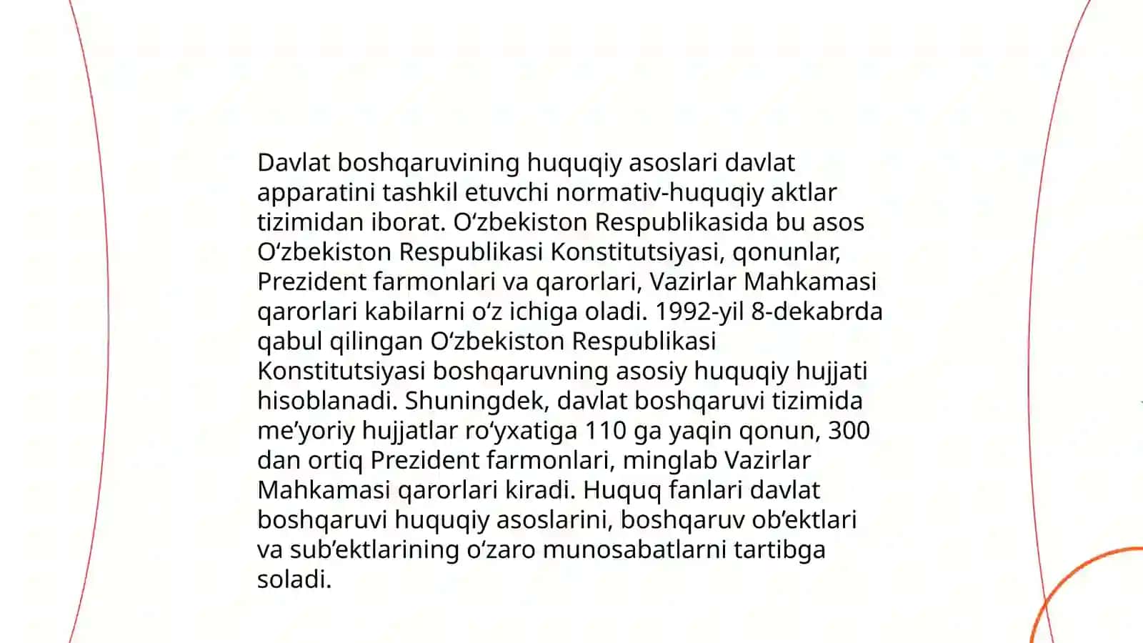 Davlat boshqaruvi sohalarini maʼmuriy-huquqiy tartibga solish 3