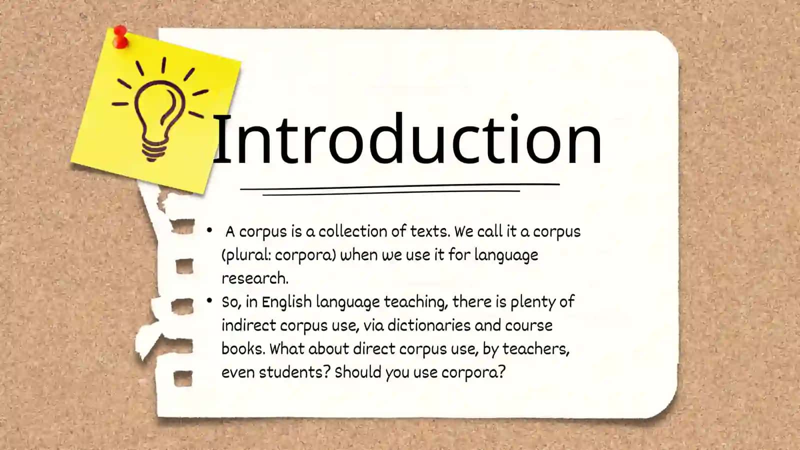Direct application of corpora: Teachers and learners as a corpus users 3