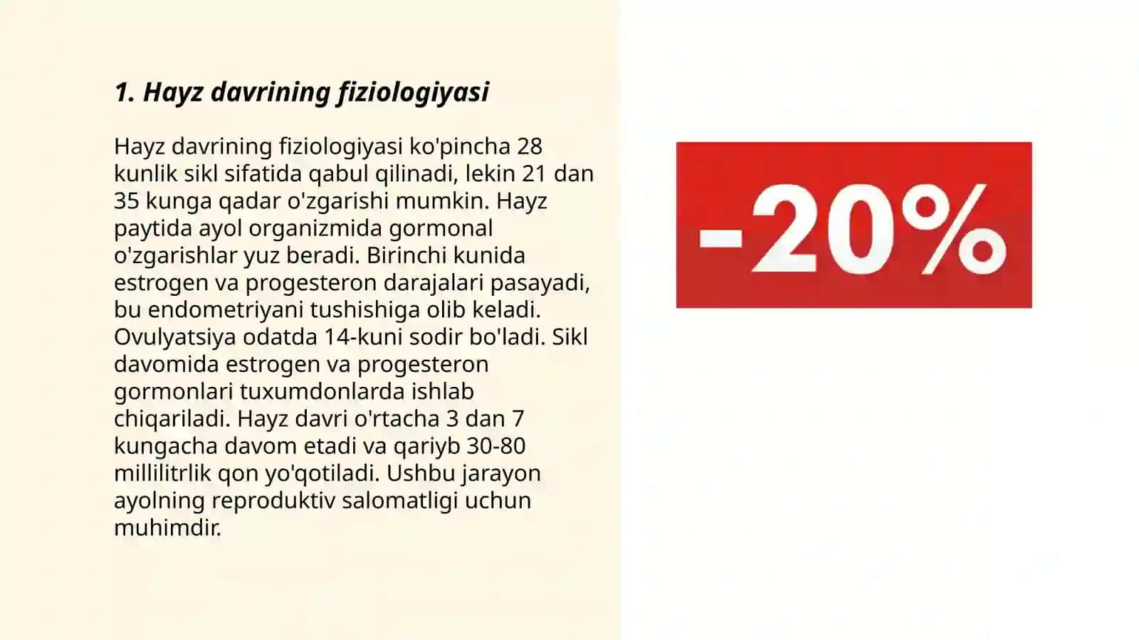 Normal hayz sikli va uning boshqarilishi 3