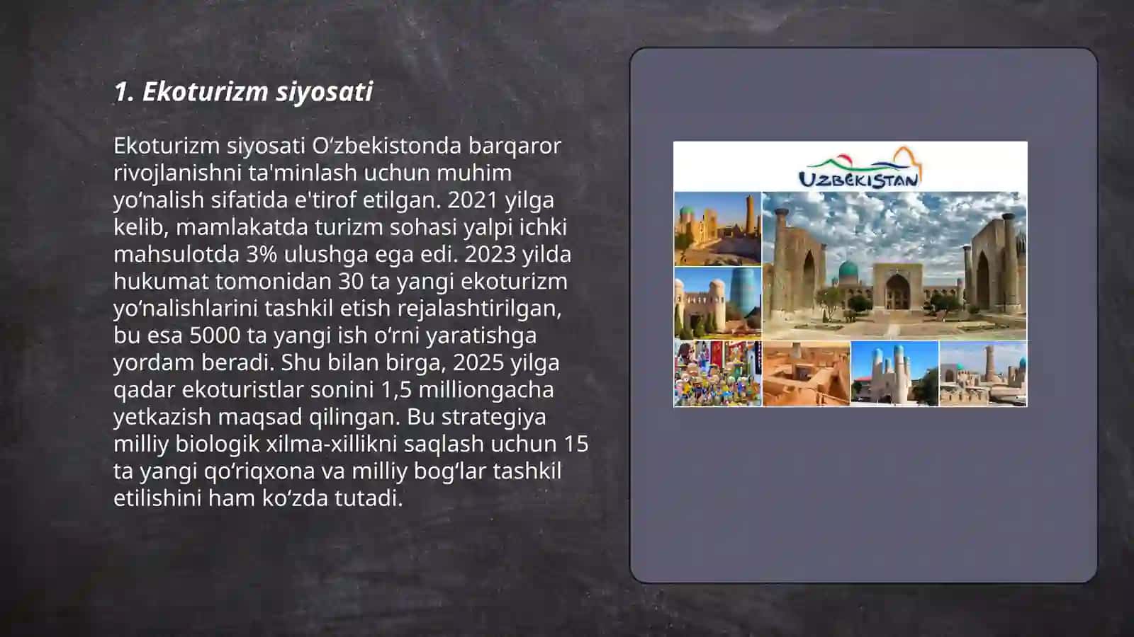 Ekoturizm siyosati 3