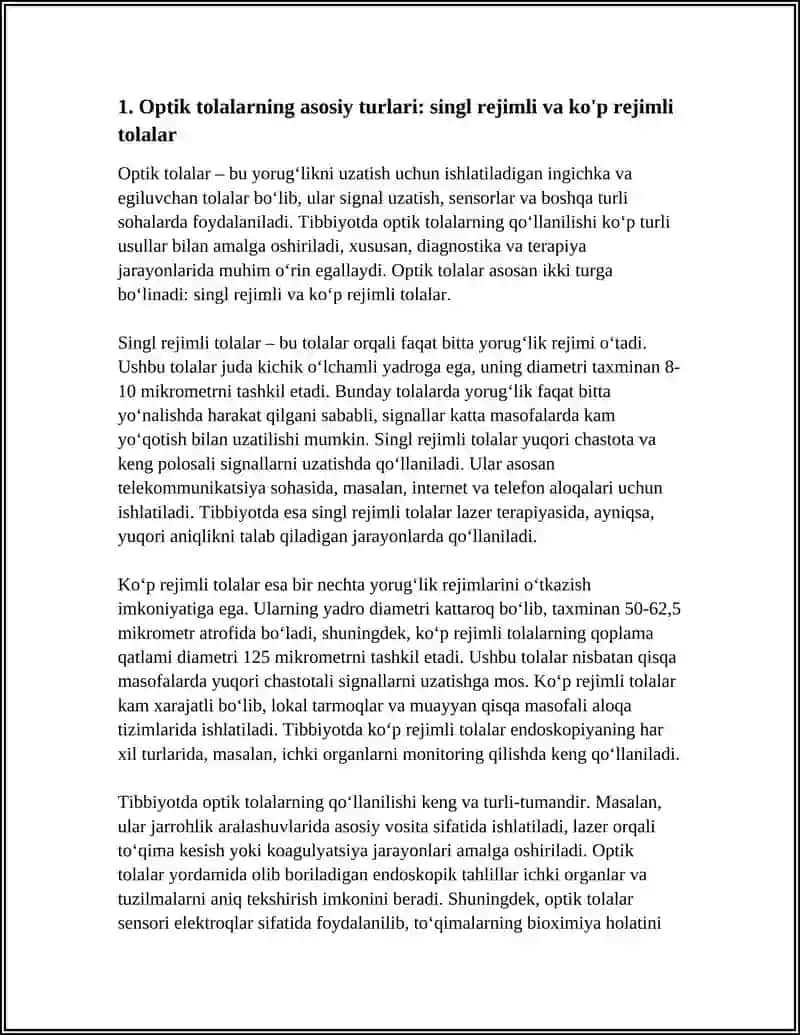 Optik tolalar va ularning tibbiyotda qollanilishi 3