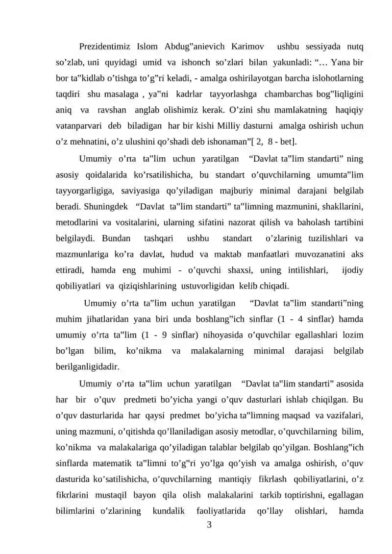 BOSHLANG’ICH SINF O’QUVCHILARIGA MATEMATIKA DARSLARIDA KO’RGAZMALI QUROLLARDAN FOYDALANISH USULLARI 3