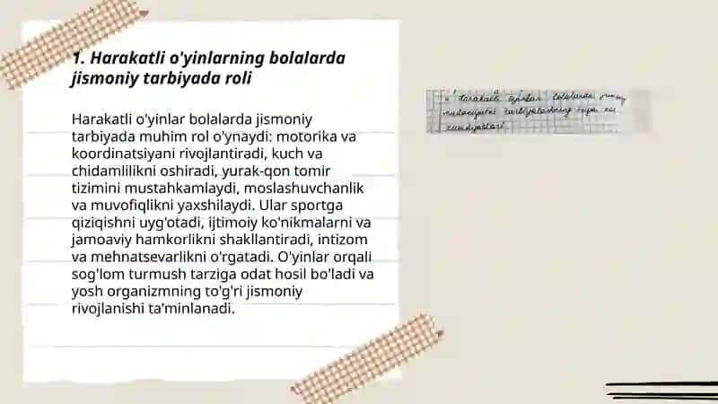 Harakatli o’yinlar bollalarda jismoniy madanyatni tarbiyalashning oziga xos xususiyatlari 3