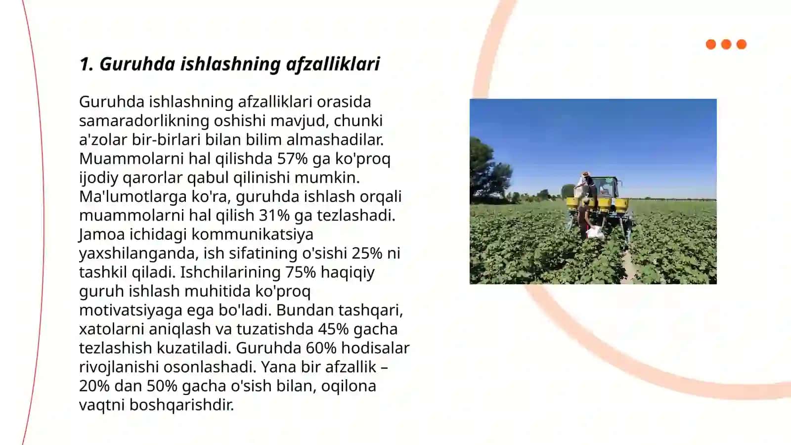 Guruhda ishlashning afzalliklari 3