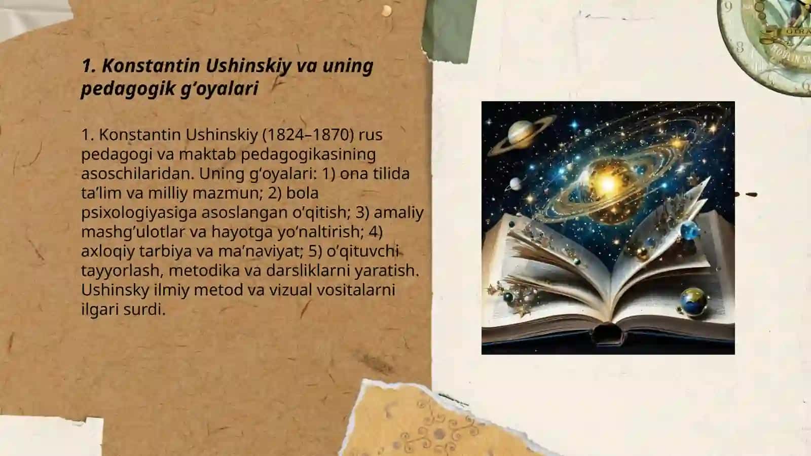 Konstantin Ushinskiy va uning pedagogik gʻoyalari 3