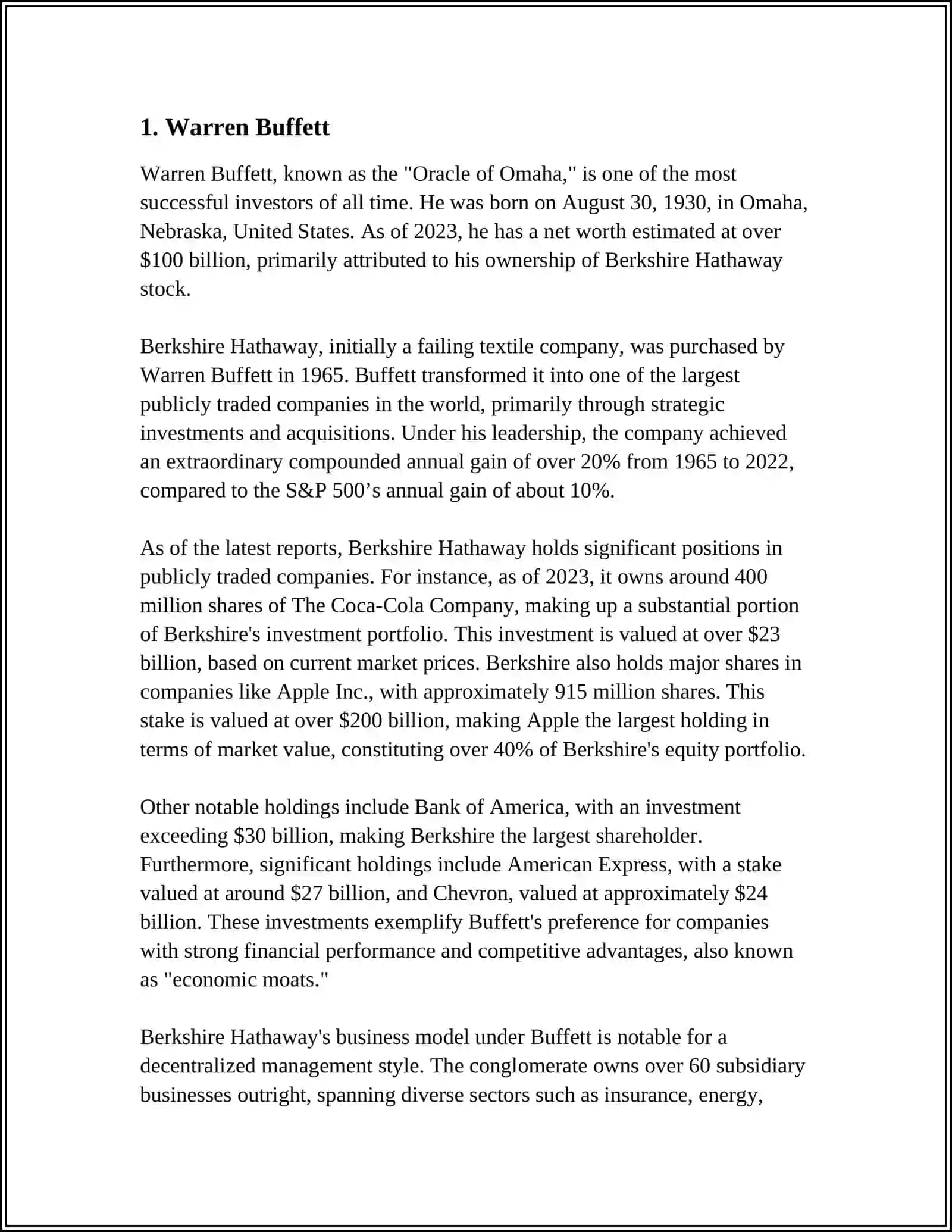 Warren Buffett 3