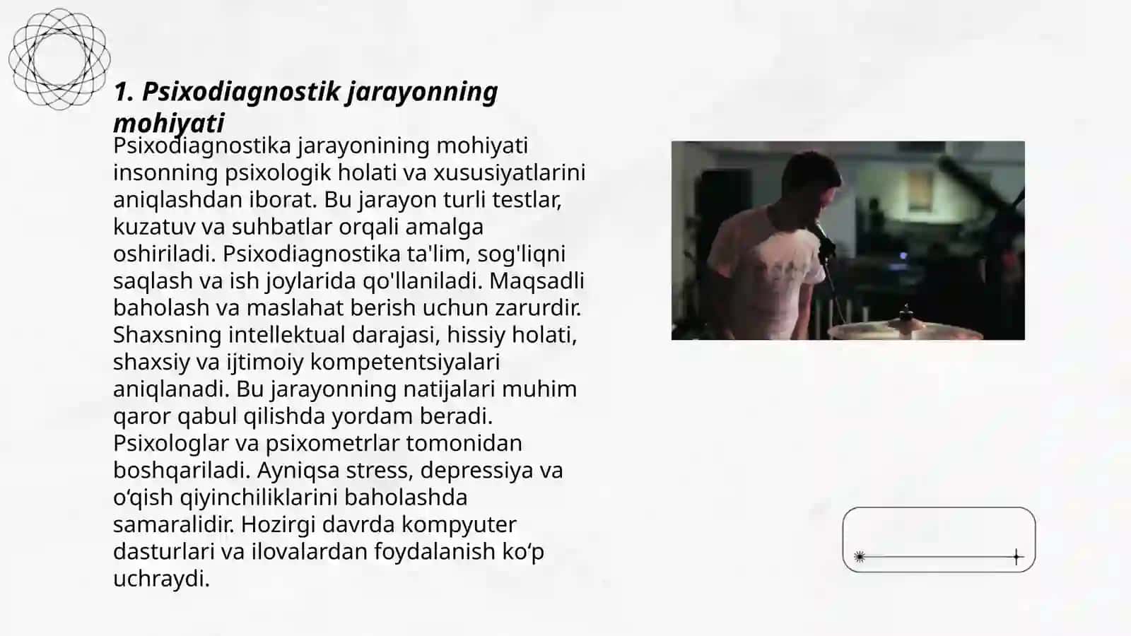 Psixodiagnostik jarayon vabosqichlar 3