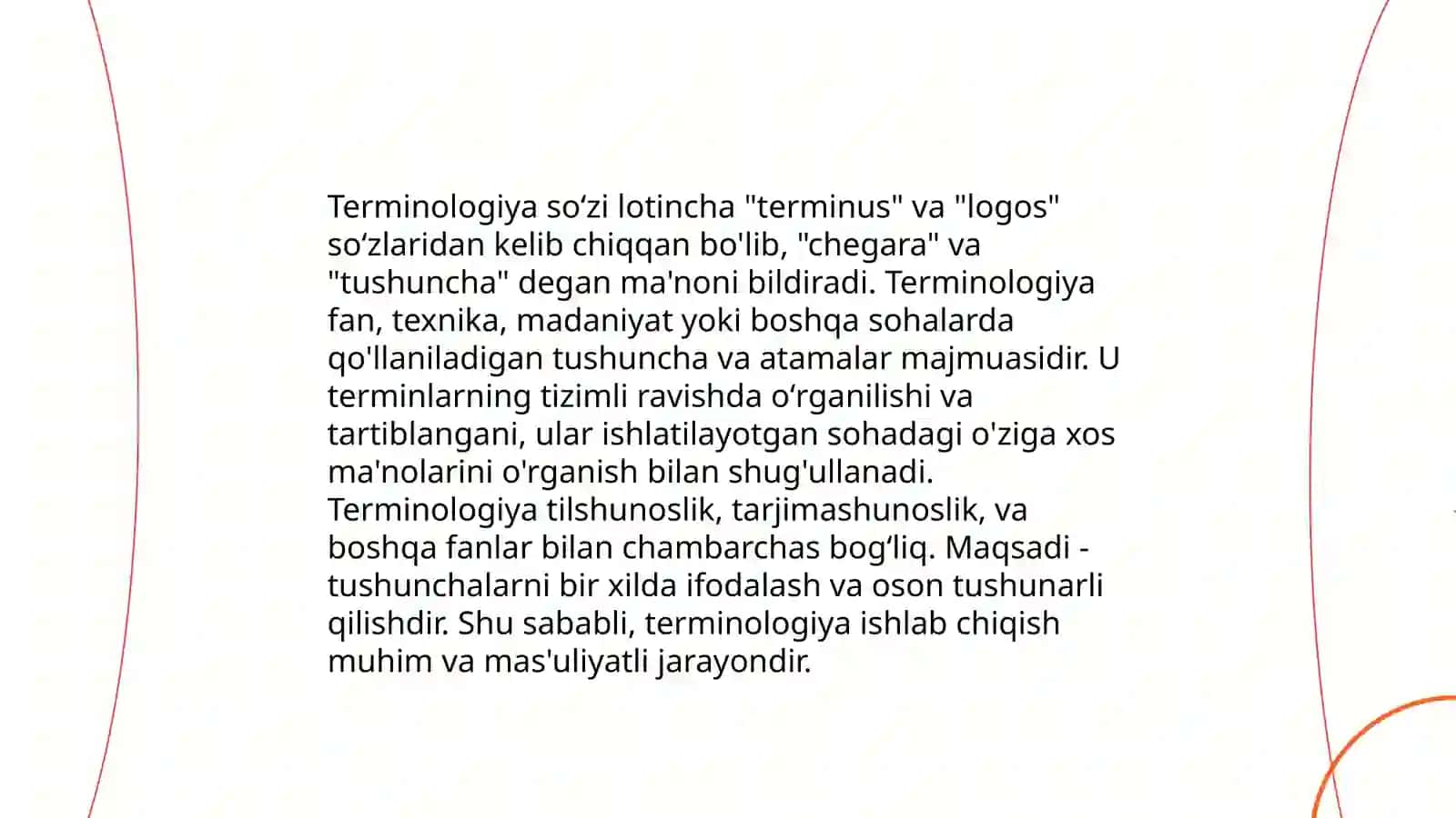 Terminologiya va leksika.Terminlar mohiyati 3