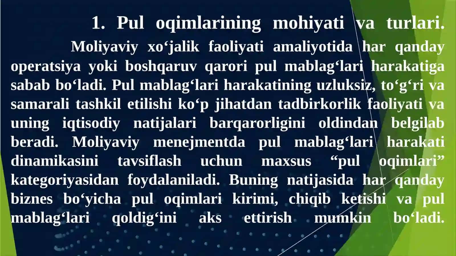KORXONANI PUL OQIMLARINI BOSHQARISH 3