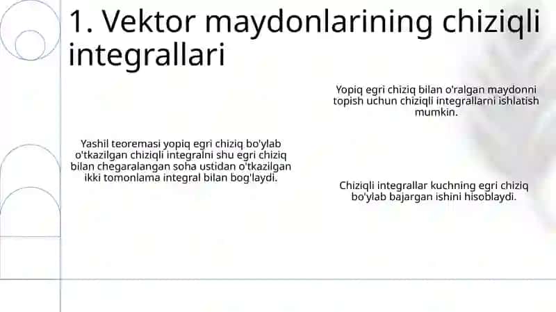 Chiziqli Integrallar: Ta'rif va Xossalari 3