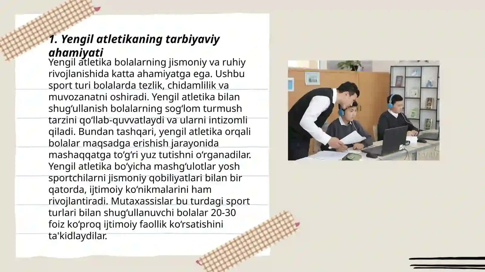 Õzbekistonning jismoniy tarbiya tizimida yengil atletikaning õrni 3