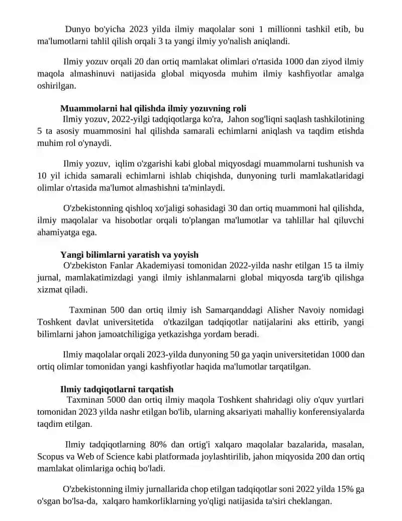 Akademik yozuvning jamiyat hayotidagi ahamiyati 3