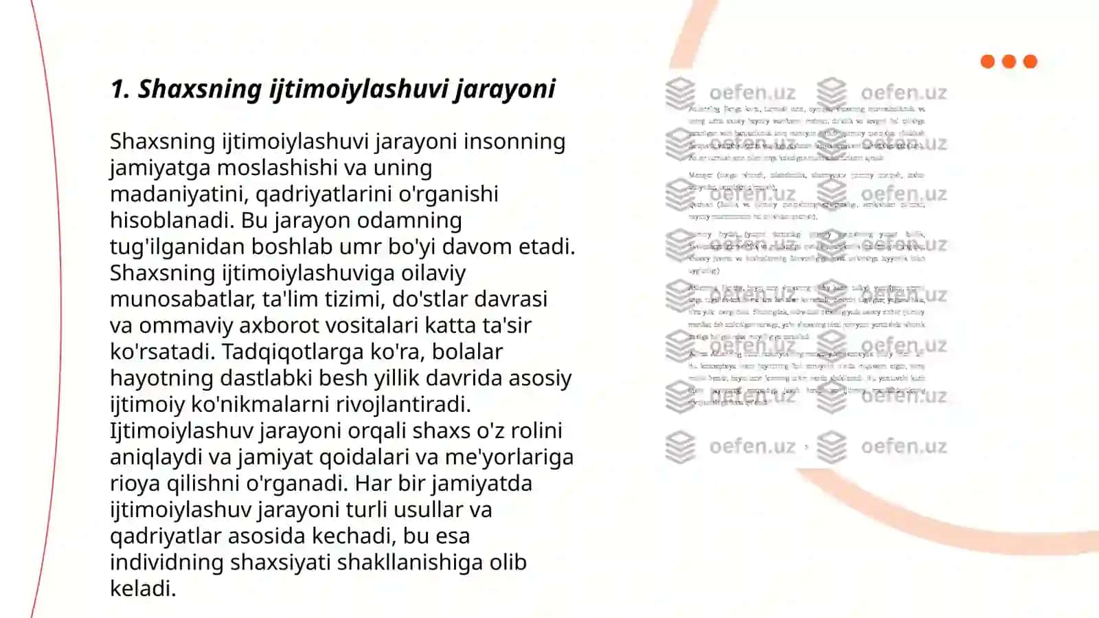 Shaxsning ijtimoiylashuvi va ijtimoiy hulq-atvori 3