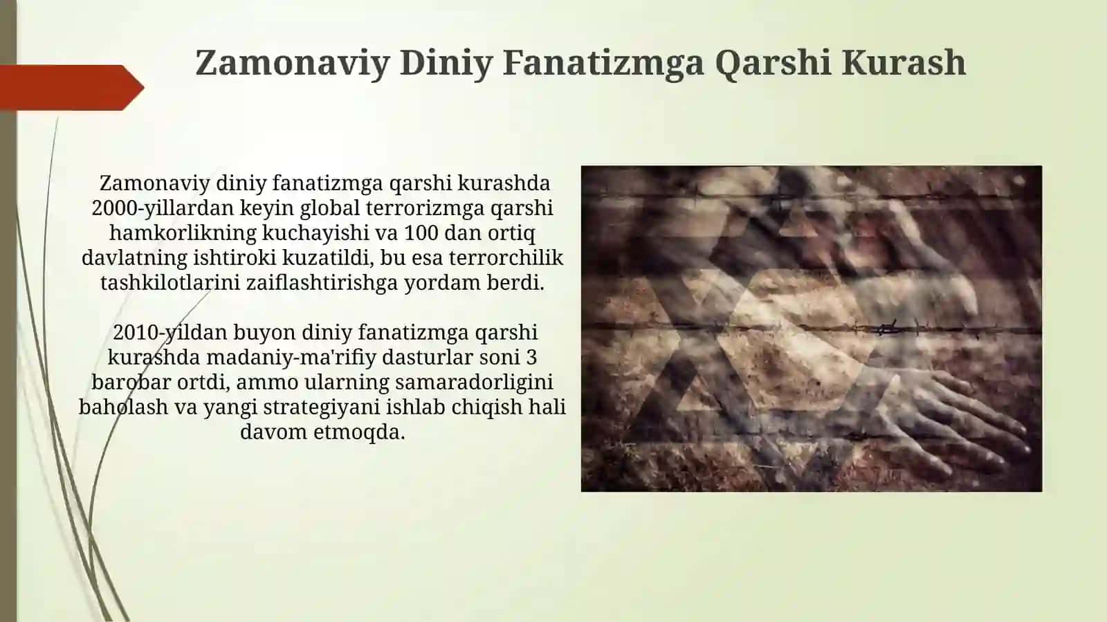 Diniy fanatizm, radikalizm va terrorizmning tarixi va yoʻnalishlari 3