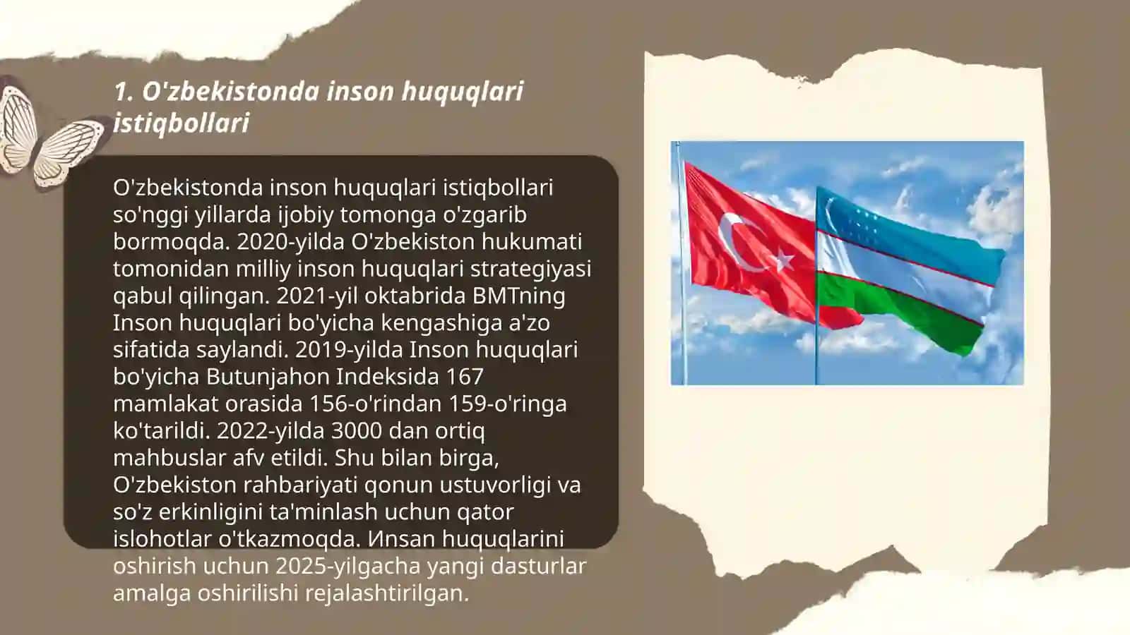 Yangi O’zbekistonda inson haq huquqlari va va erkinliklari kafolotining yaratilish 3