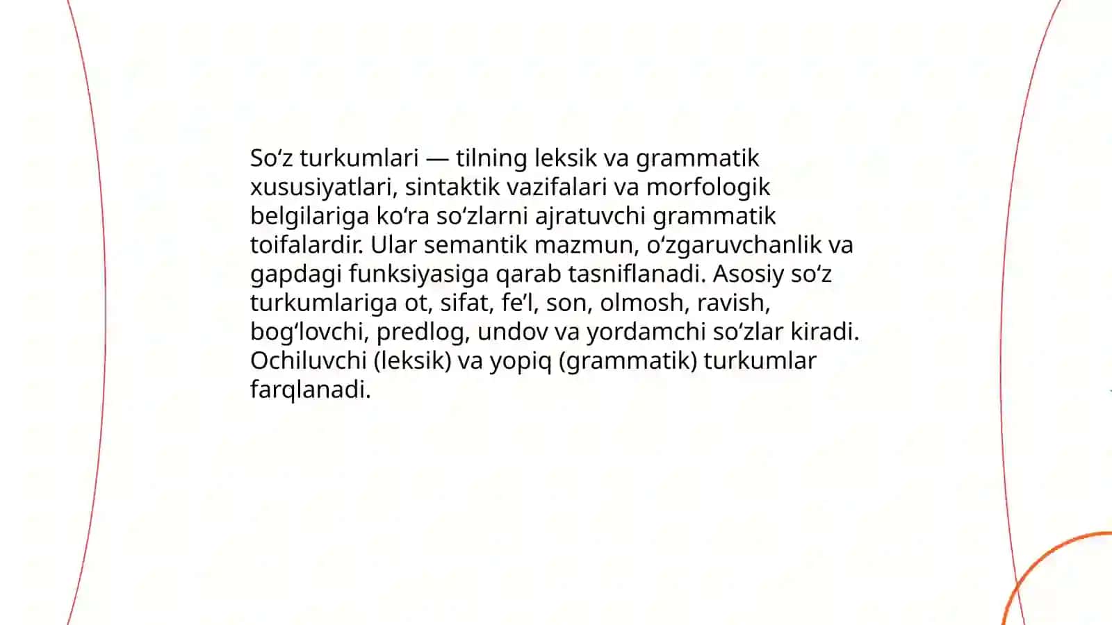 So‘z turkumlari haqida umumiy ma‘lumot 3
