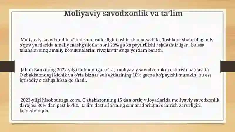 Moliyaviy savodxonlik va ta’lim 3