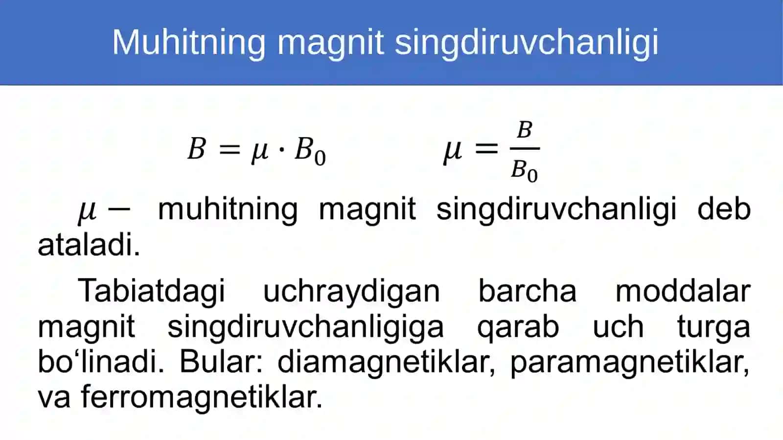 Moddaning magnit xossalari 3