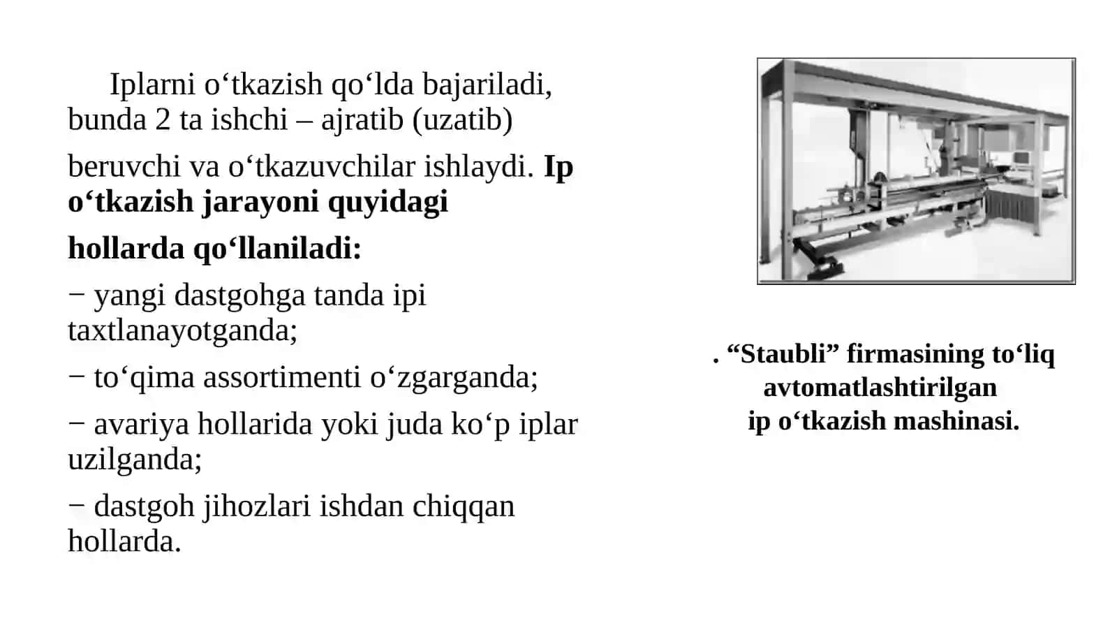 Tanda iplarini o‘tkazish va ulash 3