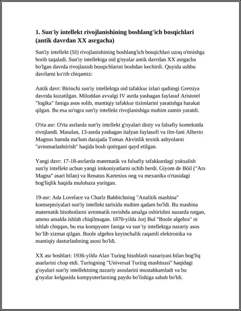 SUNIY INTELIK TEXNOLOGIYANI RIVOJLANISH TARIXI 3