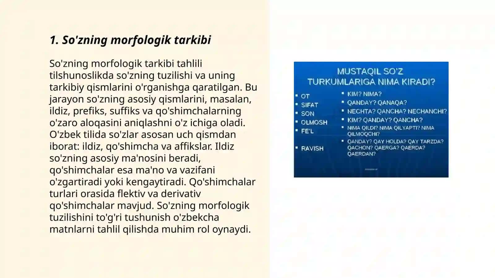 So'zning morfologik tarkibi 3