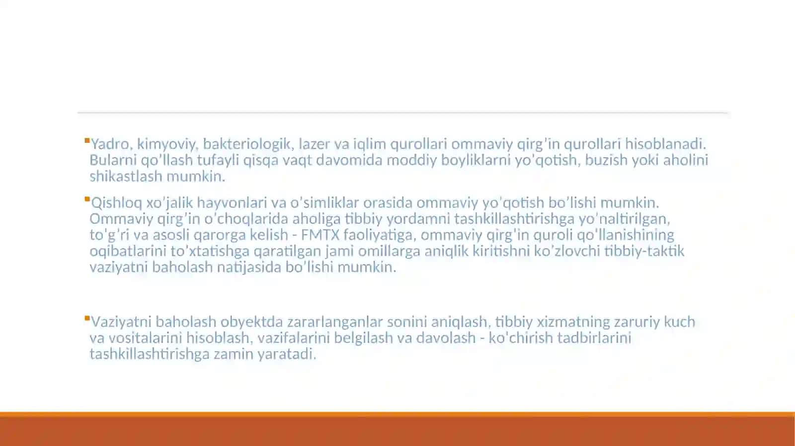 OMMAVIY QIRG’IN QUROLLARINING TASNIFI 3