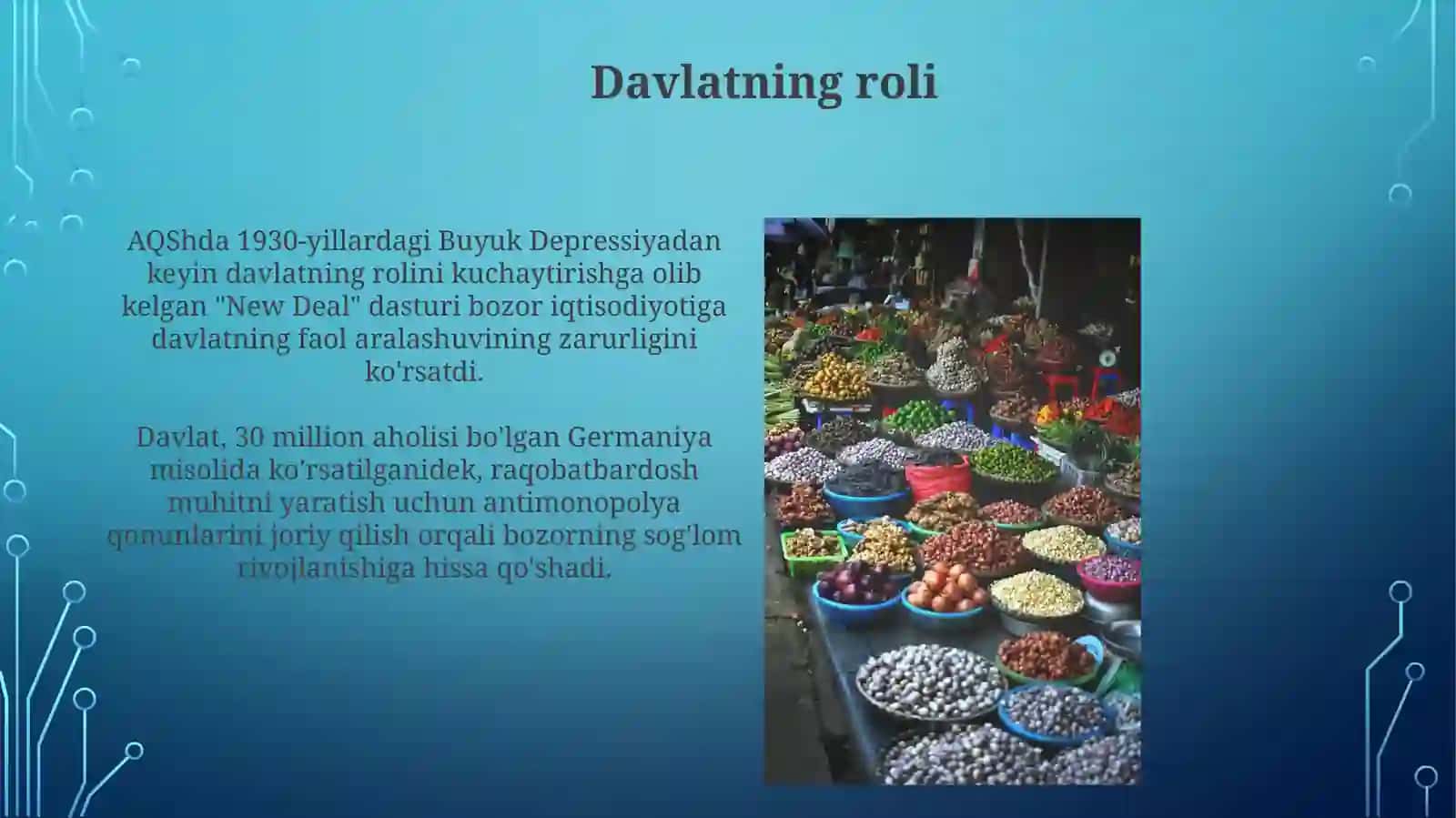 Bozor iqtisodiyotining o‘ziga xos xususiyatlari 3