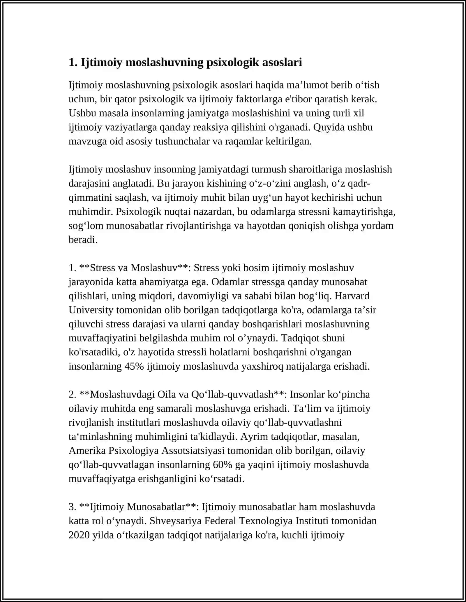 Ijtimoiy moslashuvning psixologik asoslari 3